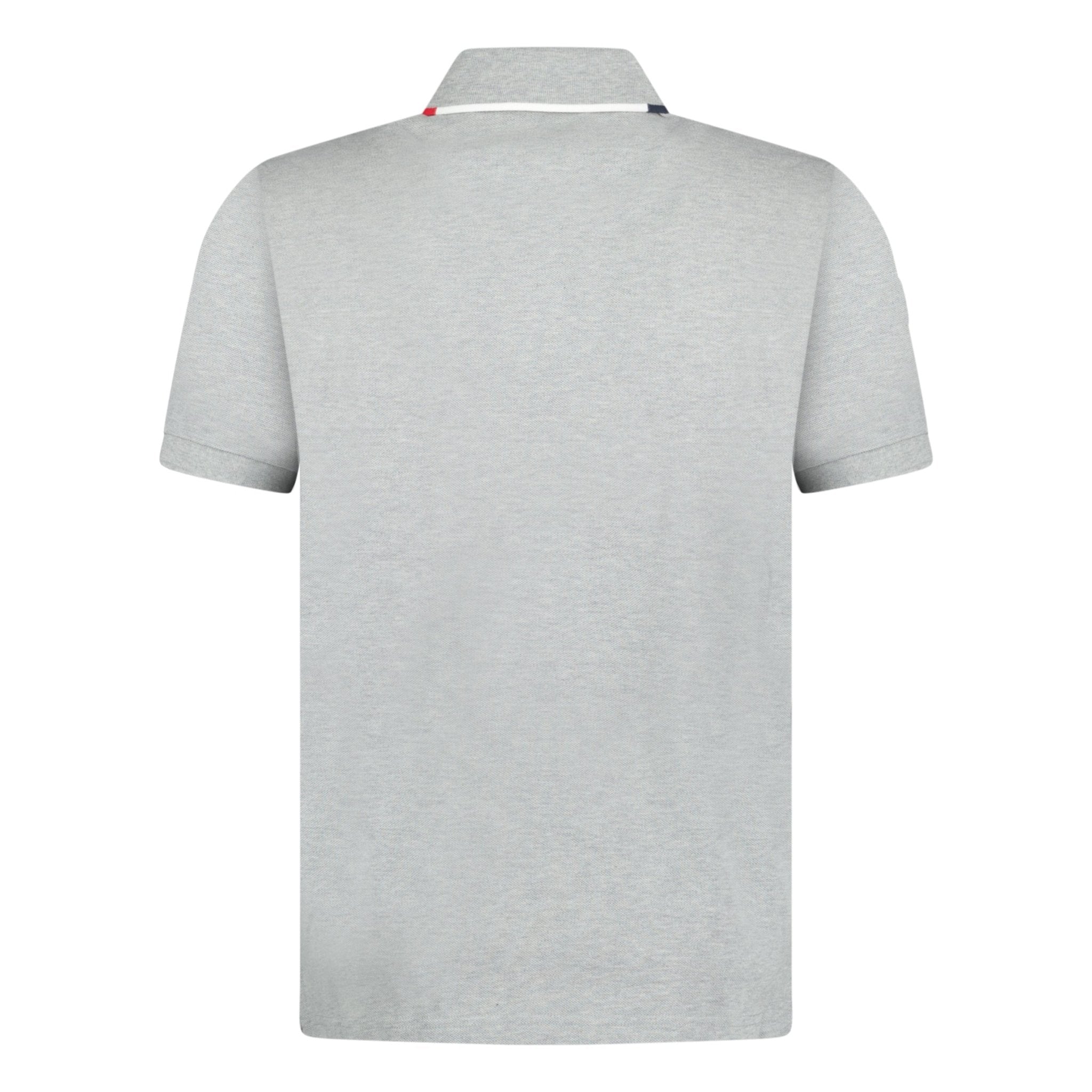 Moncler Polo Shirt Sleeve Logo Grey - Boinclo ltd