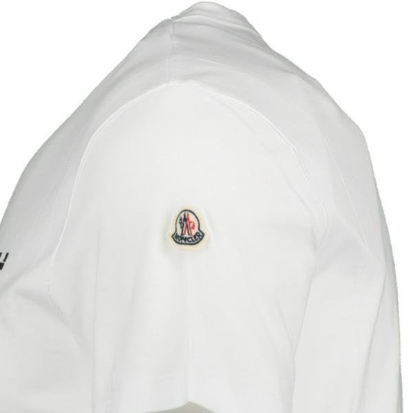 Moncler Print Logo T-Shirt White - Boinclo ltd