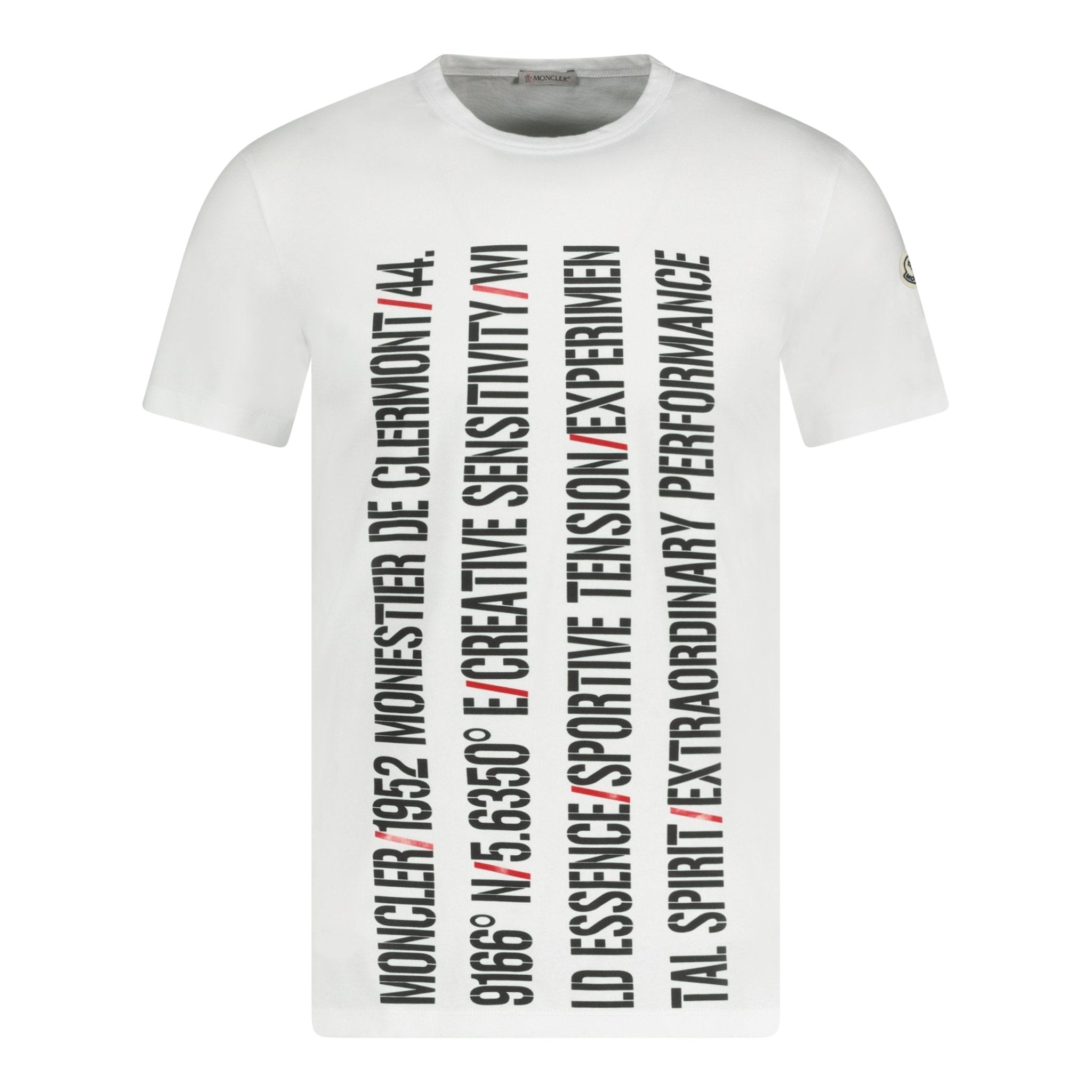 Moncler Print Logo T-Shirt White - Boinclo ltd