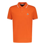 Moncler Twin Tip Collar Cotton Polo Orange - Boinclo ltd