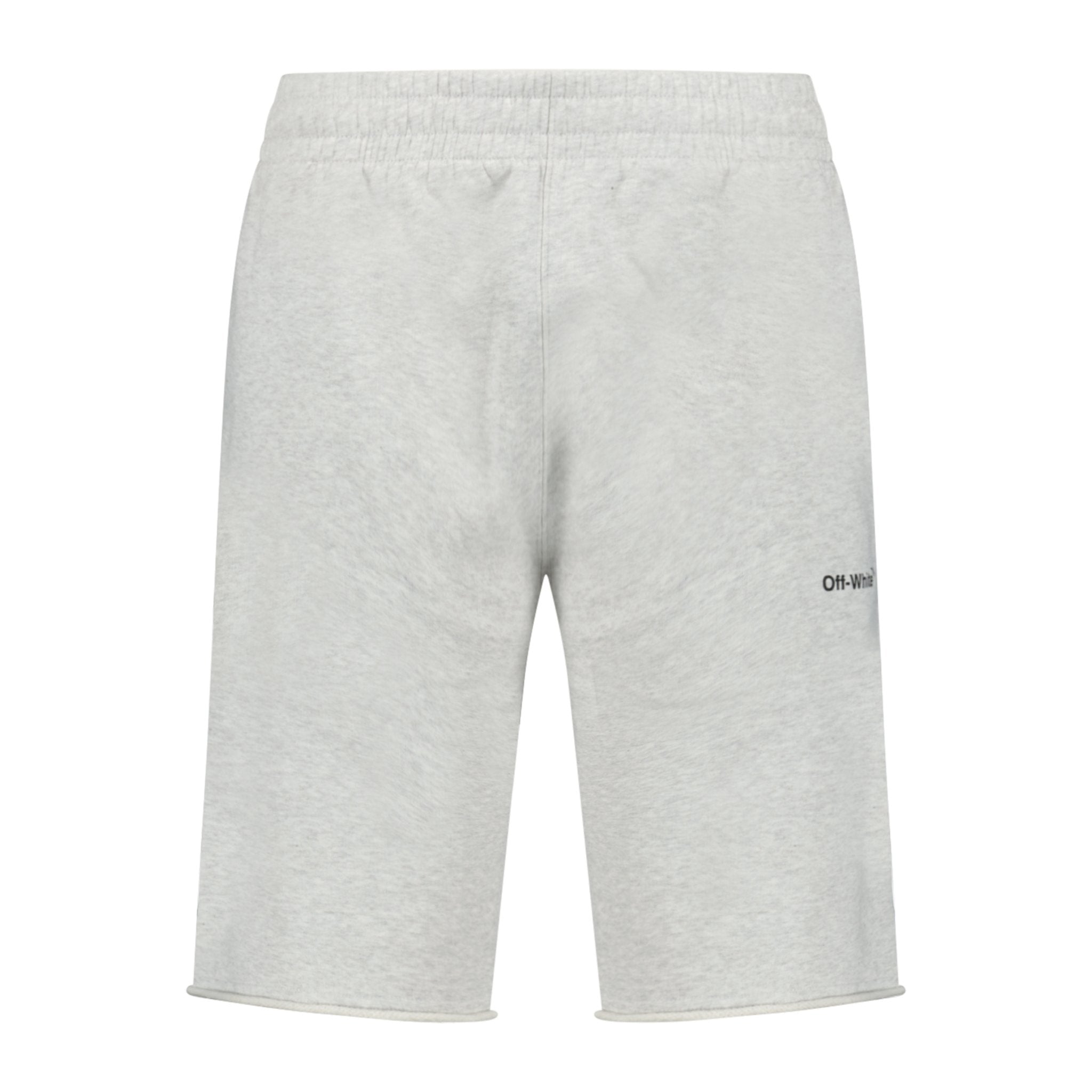 OFF-WHITE Diagonal Outline Cotton Sweat Shorts Grey - Boinclo ltd