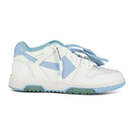OFF-WHITE Out Of Office Low-Top leather Trainers Light Blue & White - Boinclo ltd