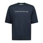 OFF-WHITE "Outfit came from Italy" T-Shirt Navy - Boinclo ltd