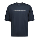 OFF-WHITE "Outfit came from Italy" T-Shirt Navy - Boinclo ltd