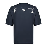 OFF-WHITE "Outfit came from Italy" T-Shirt Navy - Boinclo ltd