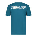 OFF-WHITE Slim Fit FF Blur T-Shirt Teal Blue - Boinclo ltd