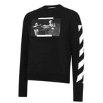 OFF-WHITE White Print Caravaggio Sweatshirt Black - Boinclo ltd