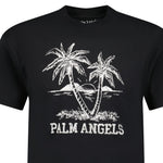 Palm Angels Palm Tree Print T-Shirt Black - Boinclo ltd