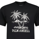Palm Angels Palm Tree Print T-Shirt Black - Boinclo ltd