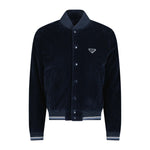 Prada Corduroy Button-Up Jacket Navy - Boinclo ltd