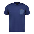Prada Rubber Logo Nylon Pocket T-Shirt Blue - Boinclo ltd