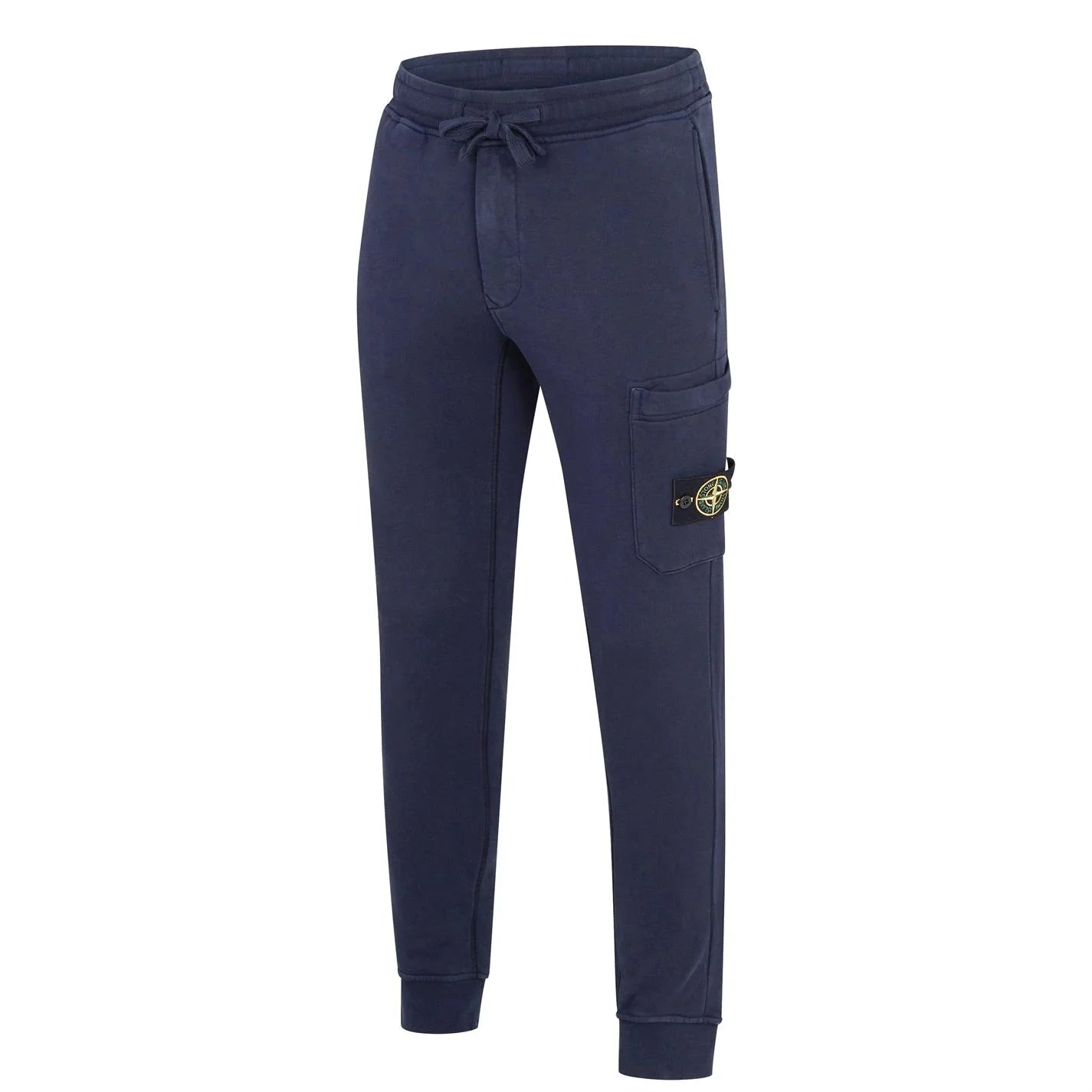 Stone Island Badge Cotton Sweat Pants Navy - Boinclo ltd
