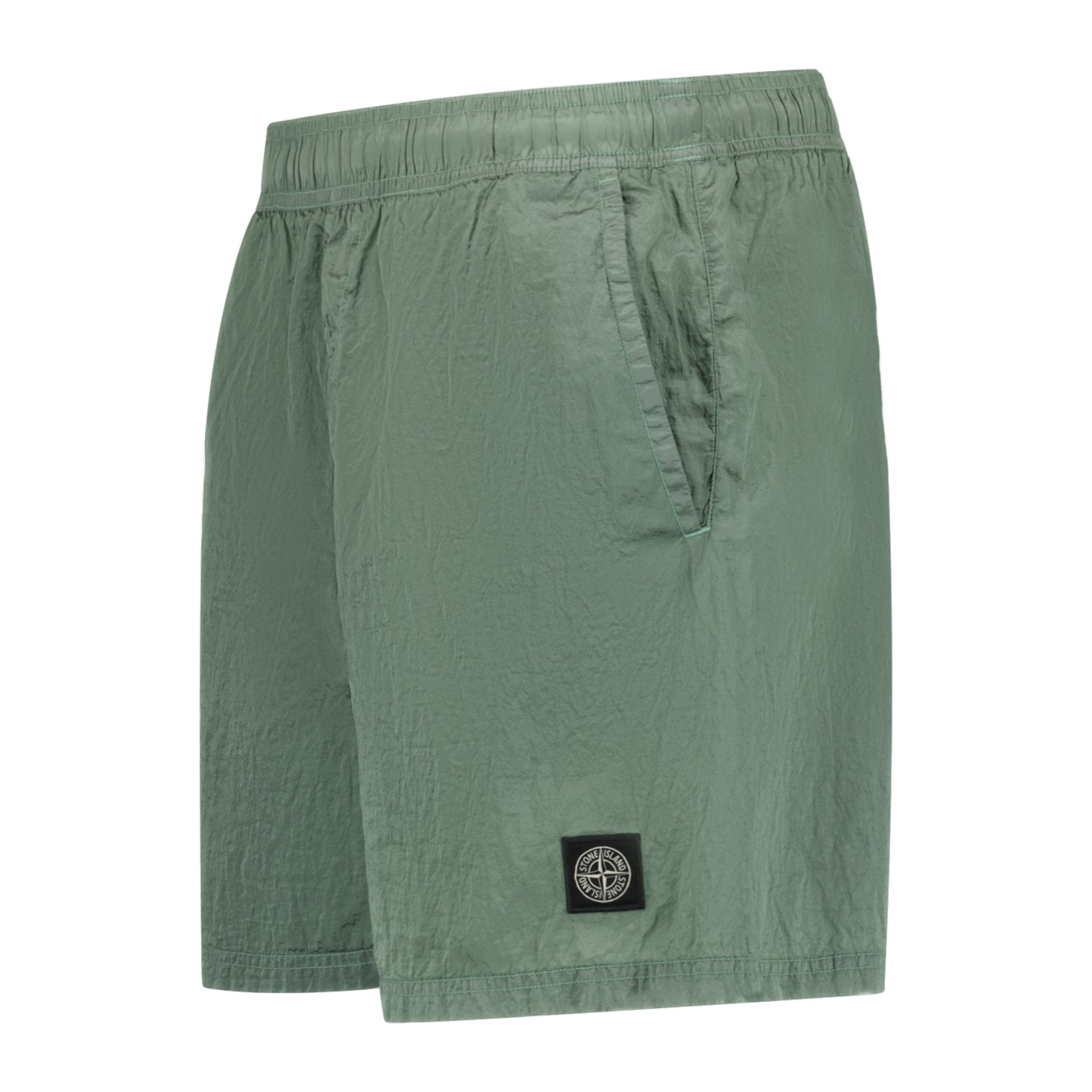 Stone Island Chrome Swim Shorts Green - Boinclo ltd