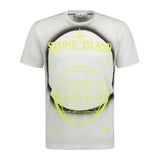 Stone Island Compass Print Logo Solar Eclipse 2 Compass Print T-Shirt White - Boinclo ltd