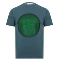 Stone Island Compass Printed Logo T-Shirt Blue & Green - Boinclo ltd