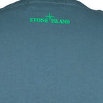 Stone Island Compass Printed Logo T-Shirt Blue & Green - Boinclo ltd