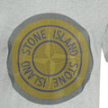 Stone Island Compass Printed Logo T-Shirt Grey & Yellow - Boinclo ltd
