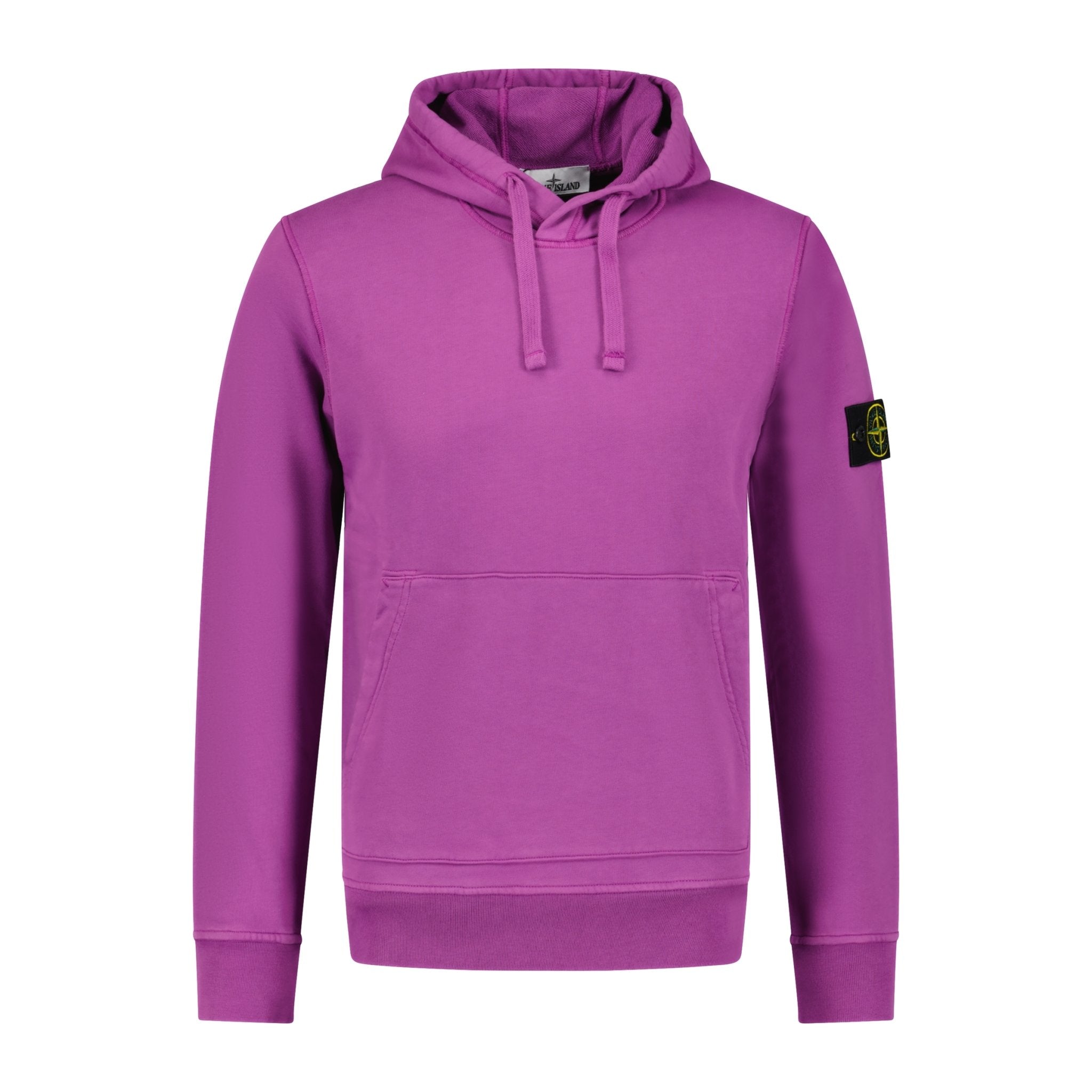 Stone Island Cotton Hooded Sweatshirt Grape - Boinclo ltd