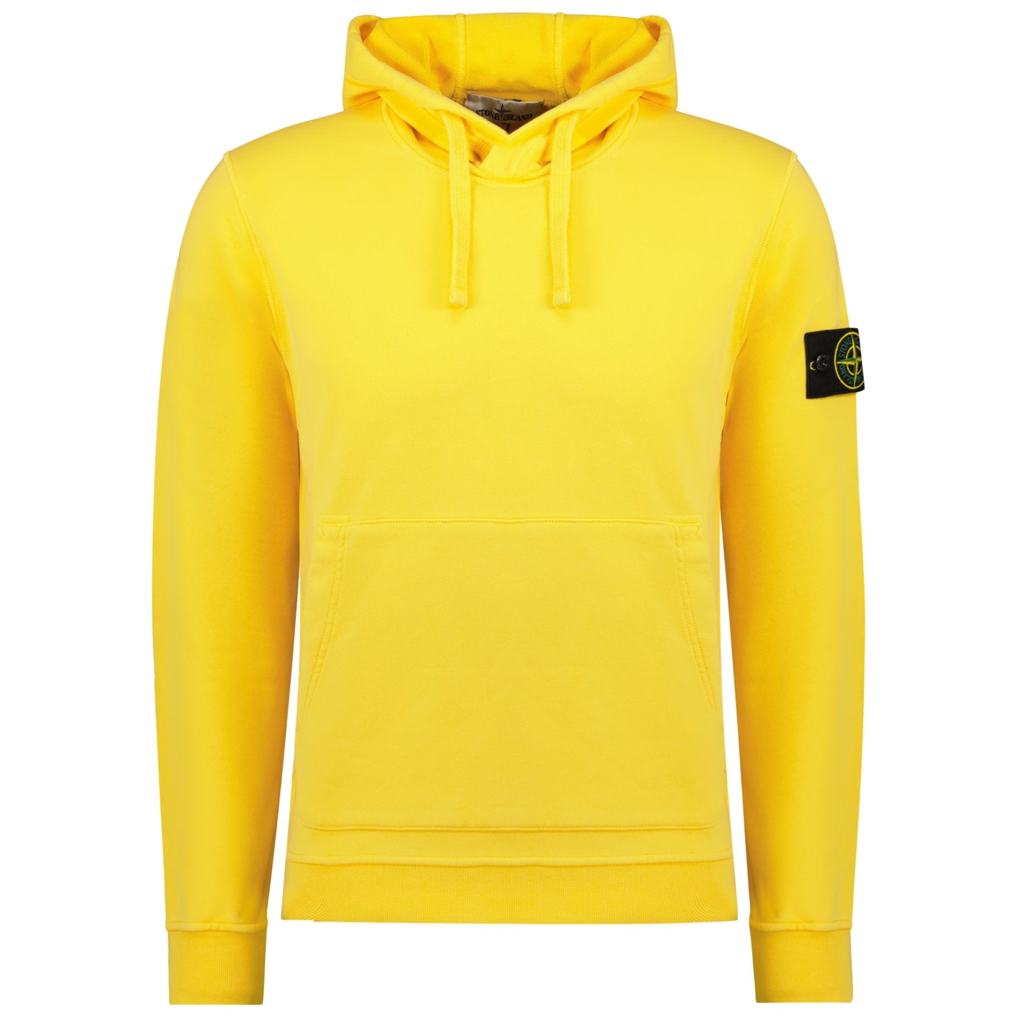 Stone Island Cotton Hooded Sweatshirt Yellow - Boinclo ltd