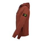 Stone Island Cotton Hoodie Sweatshirt Maroon - Boinclo ltd