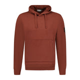 Stone Island Cotton Hoodie Sweatshirt Maroon - Boinclo ltd
