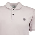Stone Island Cotton Logo Polo T-Shirt Quartz Pink - Boinclo ltd