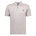 Stone Island Cotton Logo Polo T-Shirt Quartz Pink - Boinclo ltd