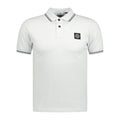 Stone Island Cotton Logo Polo T-Shirt Twin Tip White - Boinclo ltd