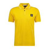 Stone Island Cotton Logo Polo T-Shirt Twin Tip Yellow - Boinclo ltd