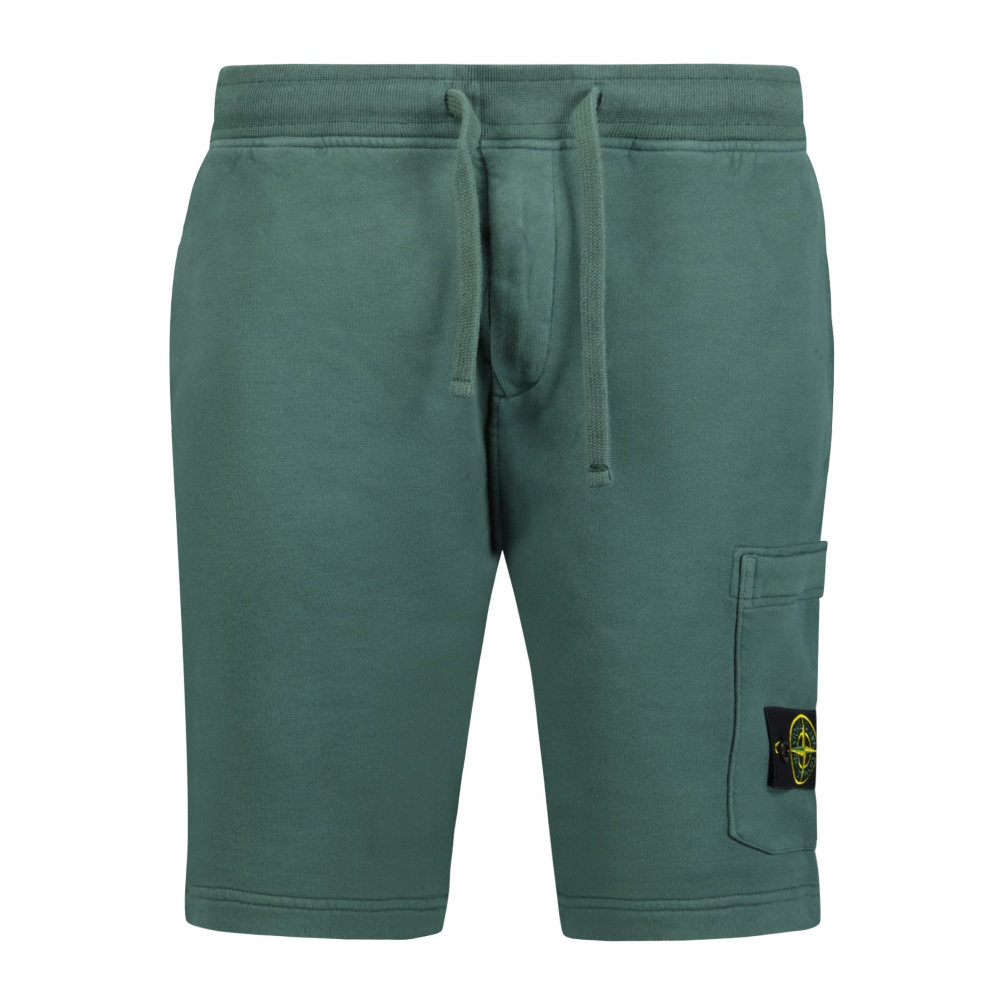 Stone Island Cotton Sweat Shorts Forest Green - Boinclo ltd