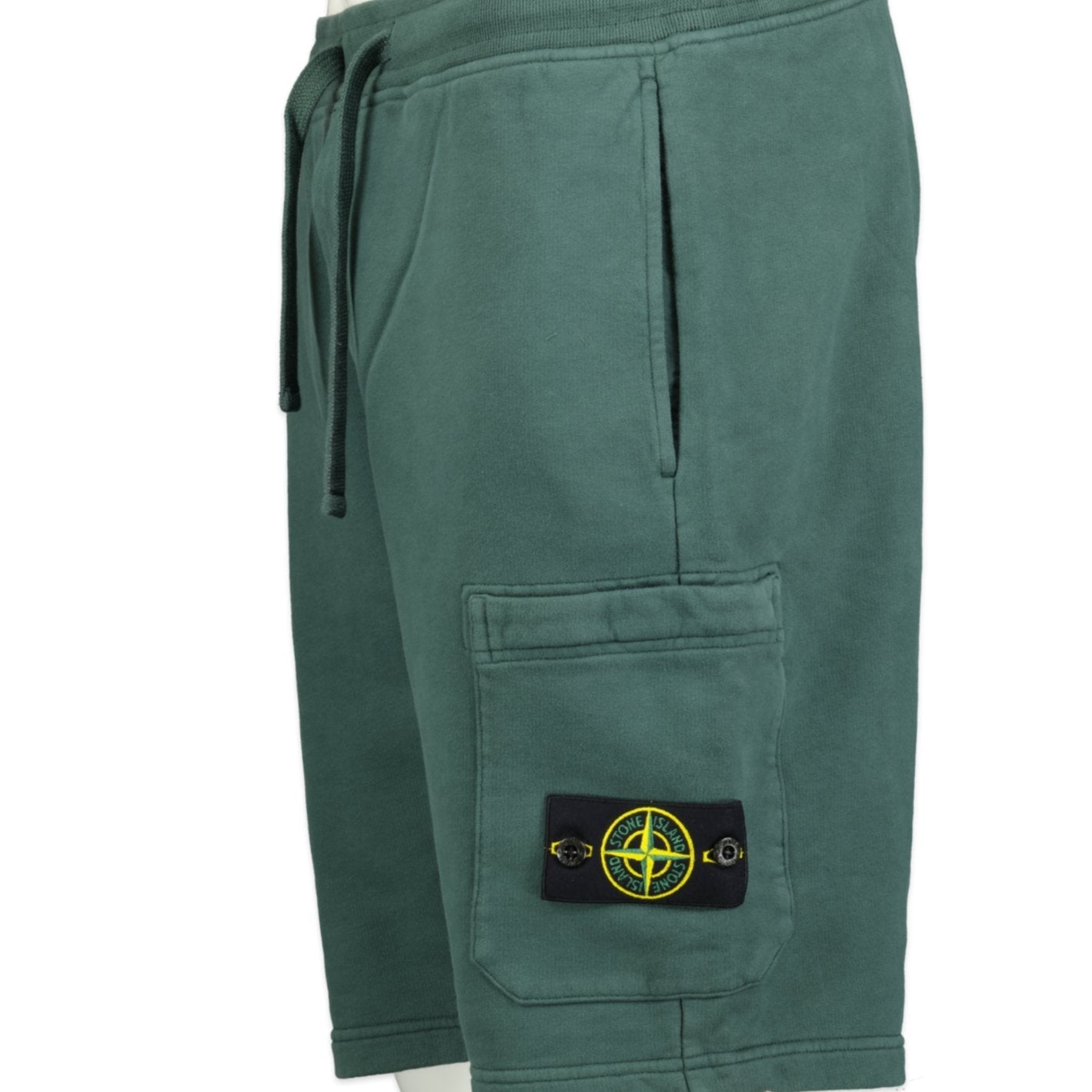 Stone Island Cotton Sweat Shorts Forest Green - Boinclo ltd