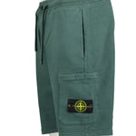 Stone Island Cotton Sweat Shorts Forest Green - Boinclo ltd