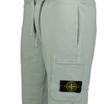 Stone Island Cotton Sweat Shorts Peal Grey - Boinclo ltd