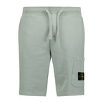 Stone Island Cotton Sweat Shorts Peal Grey - Boinclo ltd