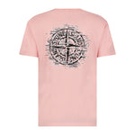 Stone Island Digital Compass Print Logo T-Shirt Pink - Boinclo ltd