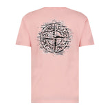 Stone Island Digital Compass Print Logo T-Shirt Pink - Boinclo ltd