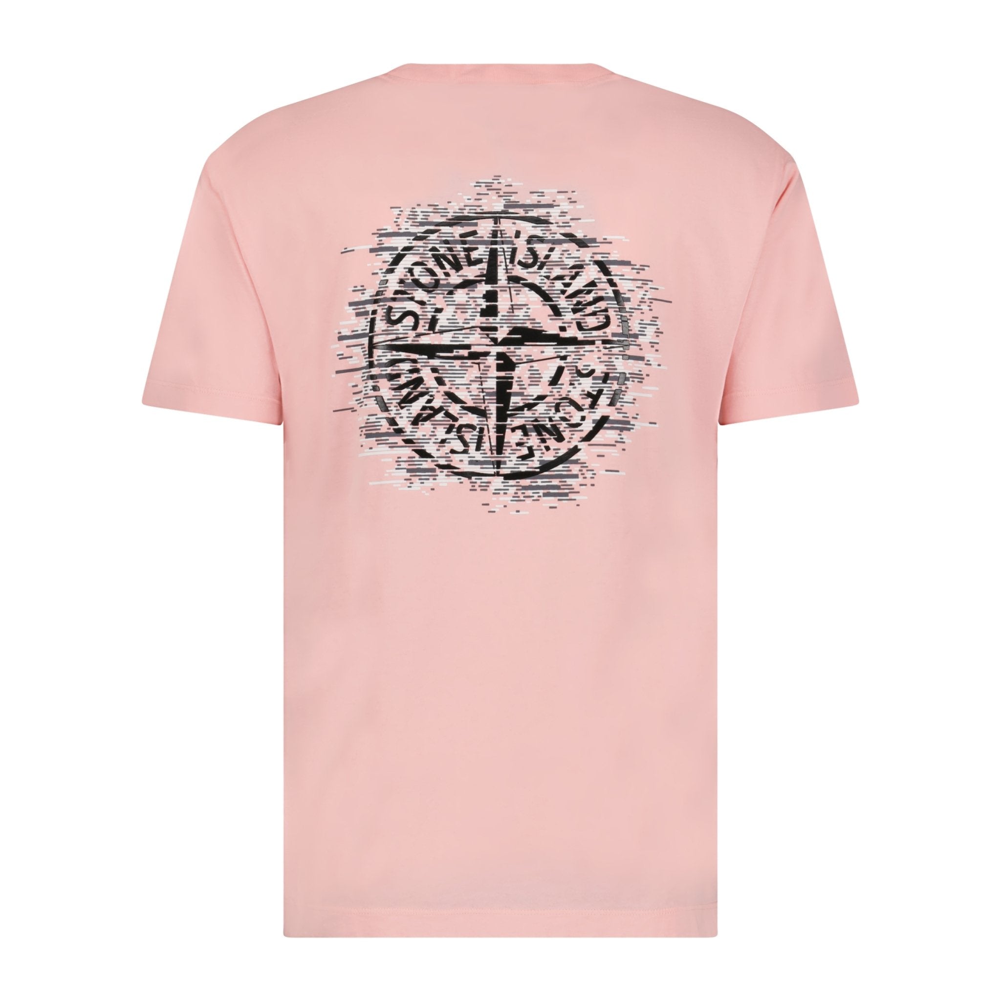Stone Island Digital Compass Print Logo T-Shirt Pink - Boinclo ltd