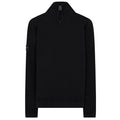 Stone Island Garment Dyed Cotton Half Zip Sweatshirt Black - Boinclo ltd