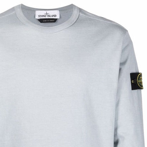Stone Island Light Cotton Sweatshirt Ice Blue - Boinclo ltd