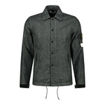 Stone Island 'Lino Resinato Quilted-TC' Black Jacket - Boinclo ltd