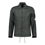 Stone Island 'Lino Resinato Quilted-TC' Black Jacket - Boinclo ltd