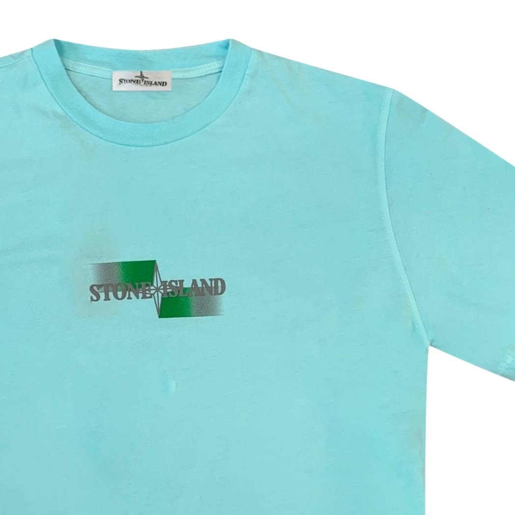 Stone Island Logo Front T-Shirt Light Blue (Kids) - Boinclo ltd