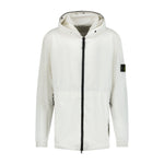 Stone Island Nylon-TC Hooded Rain Jacket White - Boinclo ltd