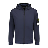 Stone Island Soft-Shell Zip-Up Jacket Navy - Boinclo ltd