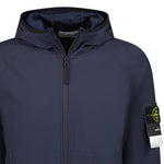 Stone Island Soft-Shell Zip-Up Jacket Navy - Boinclo ltd