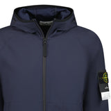Stone Island Soft-Shell Zip-Up Jacket Navy - Boinclo ltd