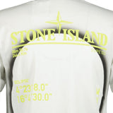 Stone Island Solar Eclipse 2 Compass Print T-Shirt White - Boinclo ltd