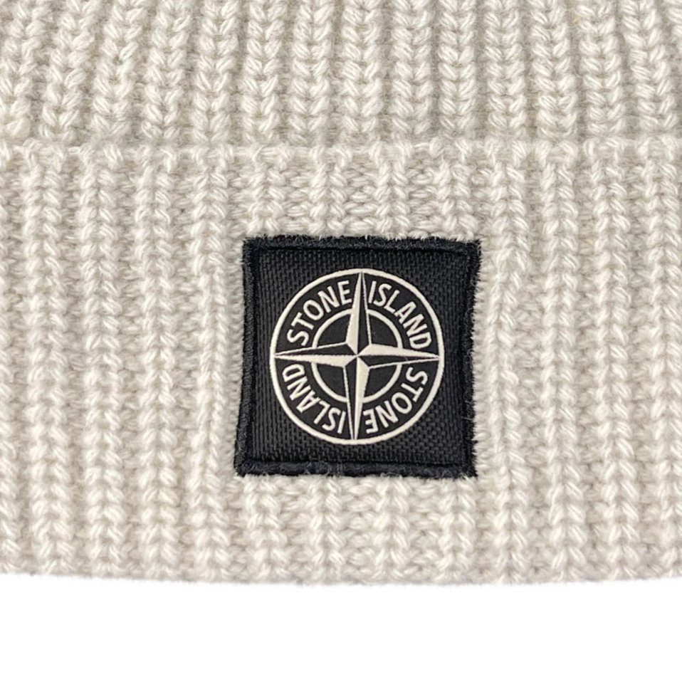Stone Island Wool Beanie Grey - Boinclo ltd