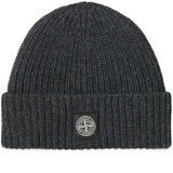 Stone Island Wool Beanie Hat Grey - Boinclo ltd