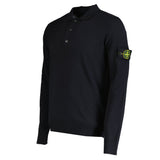 Stone Island Wool Polo-Shirt Black - Boinclo ltd